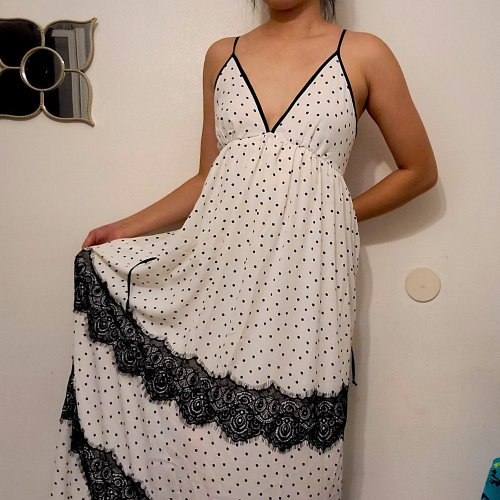 Polk-a-dot Maxi Dress